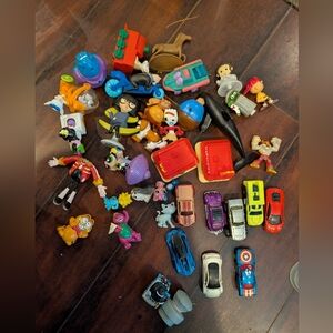 Assorted Kids Toy Figures and Cars Lot